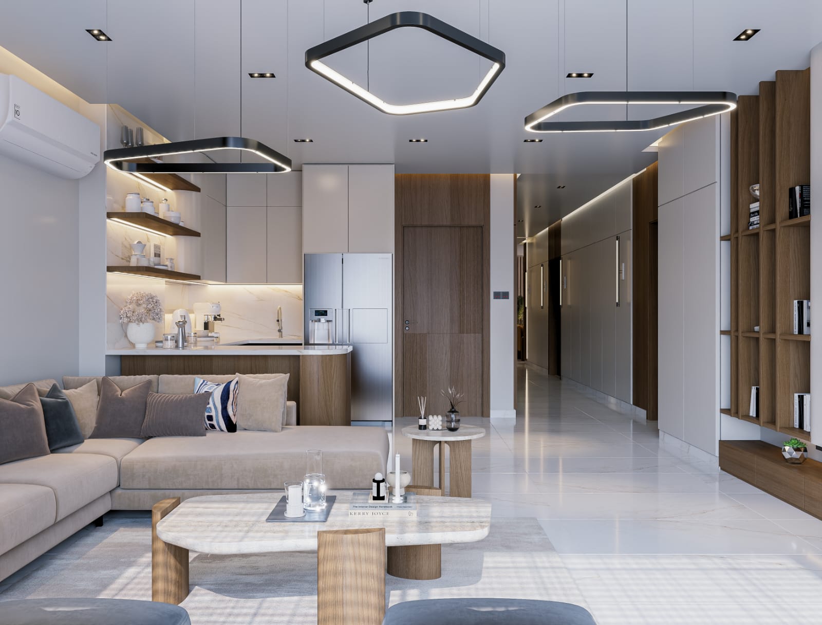 إطلالة الشقق على البحر